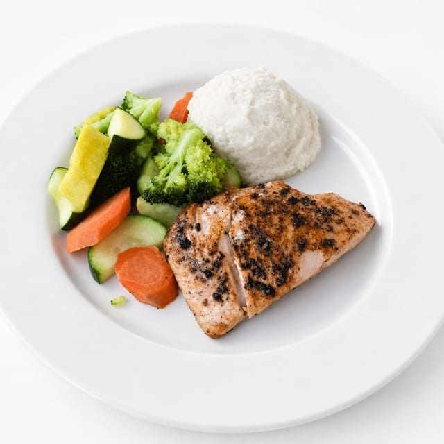Broiled Salmon.
