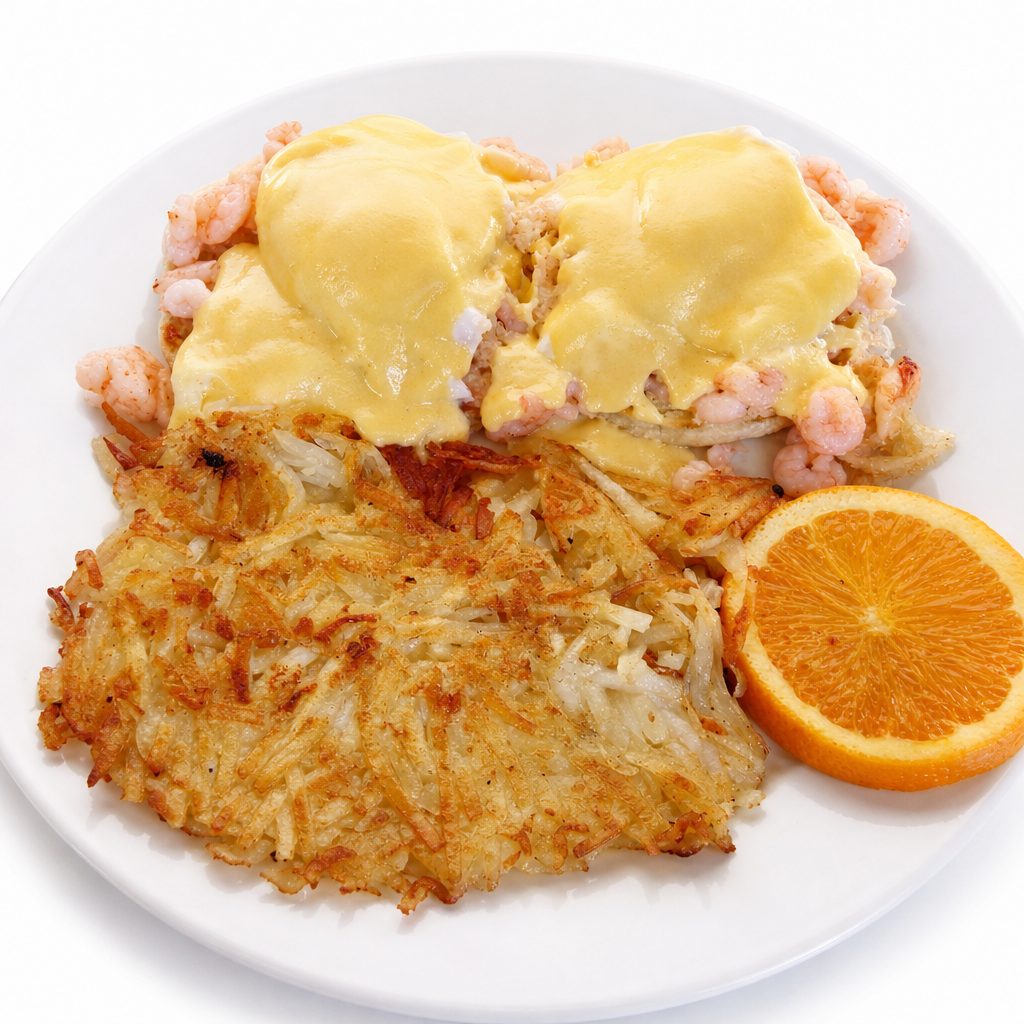 Seafood Benedict.