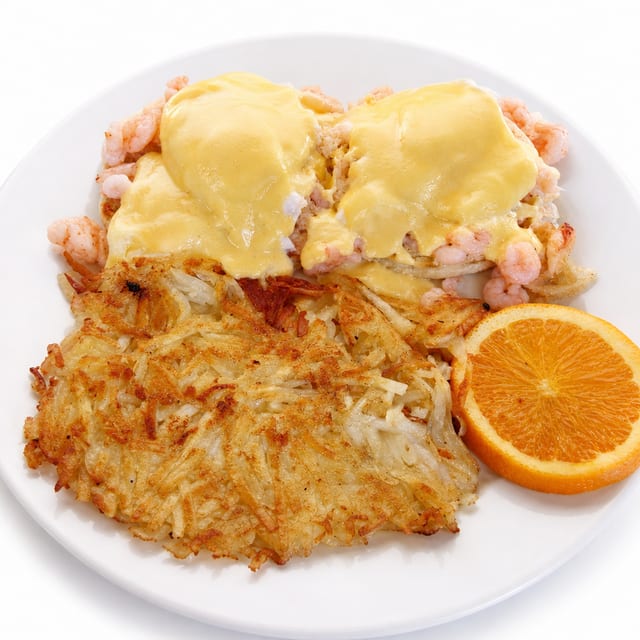 Seafood Benedict.