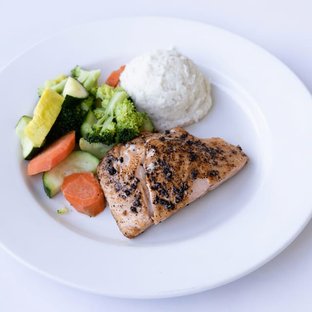 Broiled Salmon.